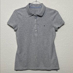 Tommy Hilfiger Women's Small Gray Button Down Shirt